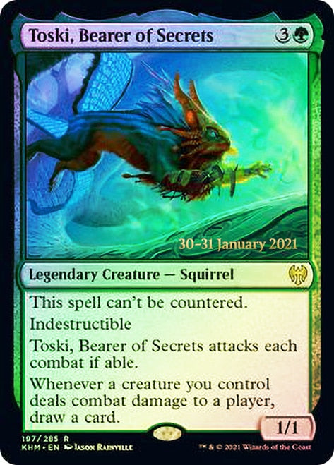 Toski, Bearer of Secrets [Kaldheim Prerelease Promos] | The Clever Kobold