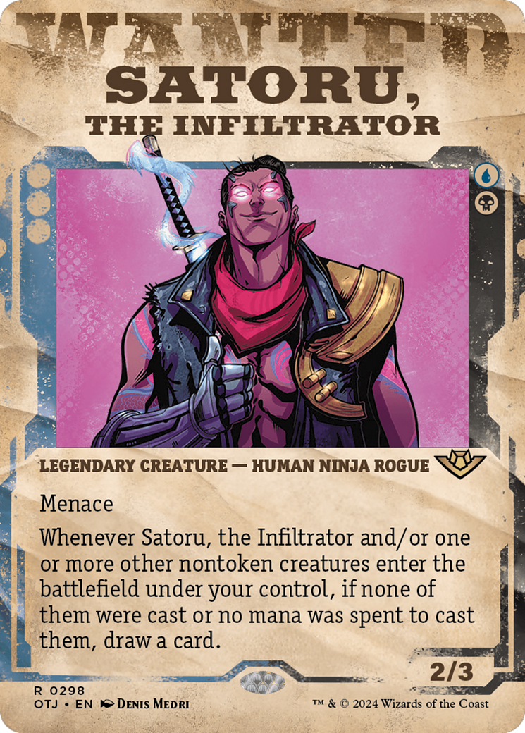 Satoru, the Infiltrator (Showcase) [Outlaws of Thunder Junction] | The Clever Kobold