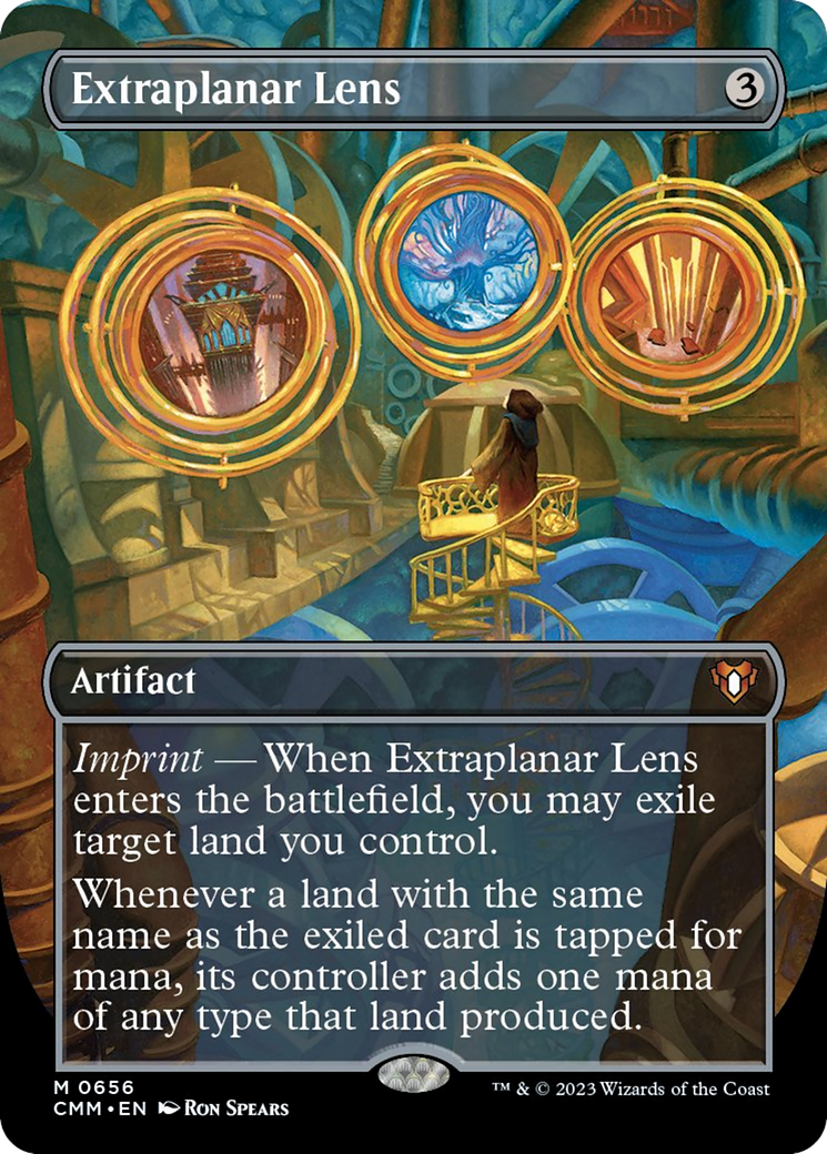 Extraplanar Lens (Borderless Alternate Art) [Commander Masters] | The Clever Kobold