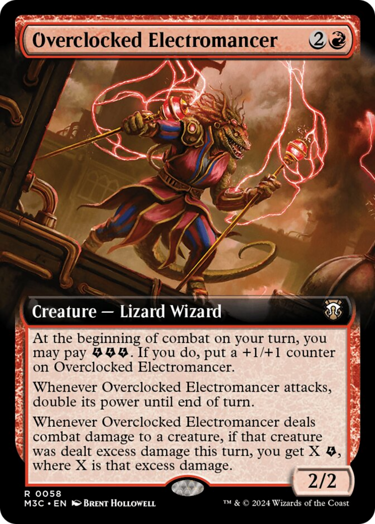 Overclocked Electromancer (Extended Art) [Modern Horizons 3 Commander] | The Clever Kobold