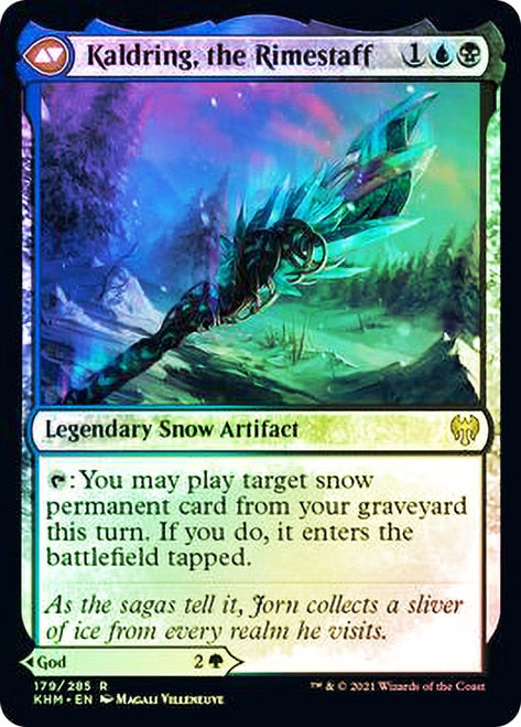 Jorn, God of Winter // Kaldring, the Rimestaff [Kaldheim Prerelease Promos] | The Clever Kobold