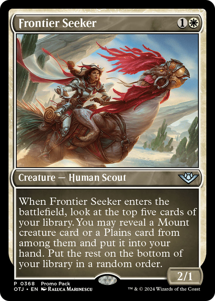 Frontier Seeker (Promo Pack) [Outlaws of Thunder Junction Promos] | The Clever Kobold