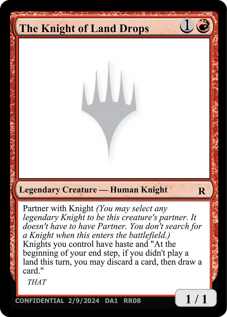 The Knight of Land Drops [Unknown Event] | The Clever Kobold