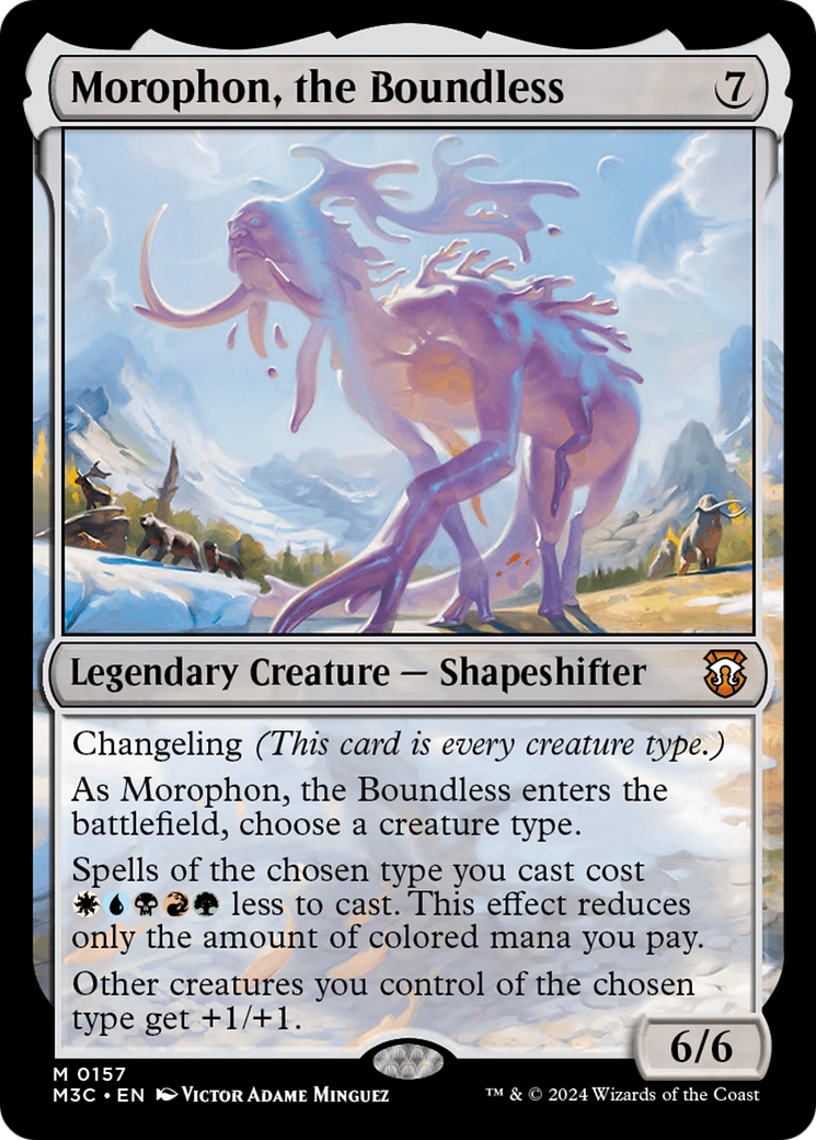 Morophon, the Boundless (Ripple Foil) [Modern Horizons 3 Commander] | The Clever Kobold