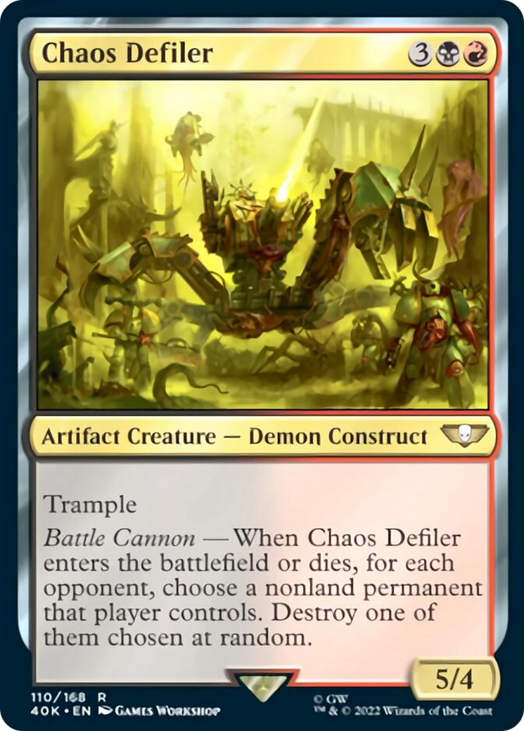 Chaos Defiler (Surge Foil) [Warhammer 40,000] | The Clever Kobold