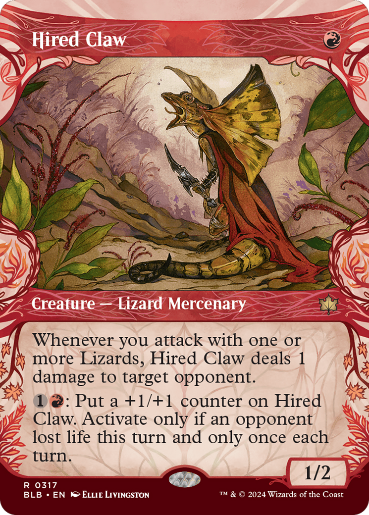 Hired Claw (Showcase) [Bloomburrow] | The Clever Kobold