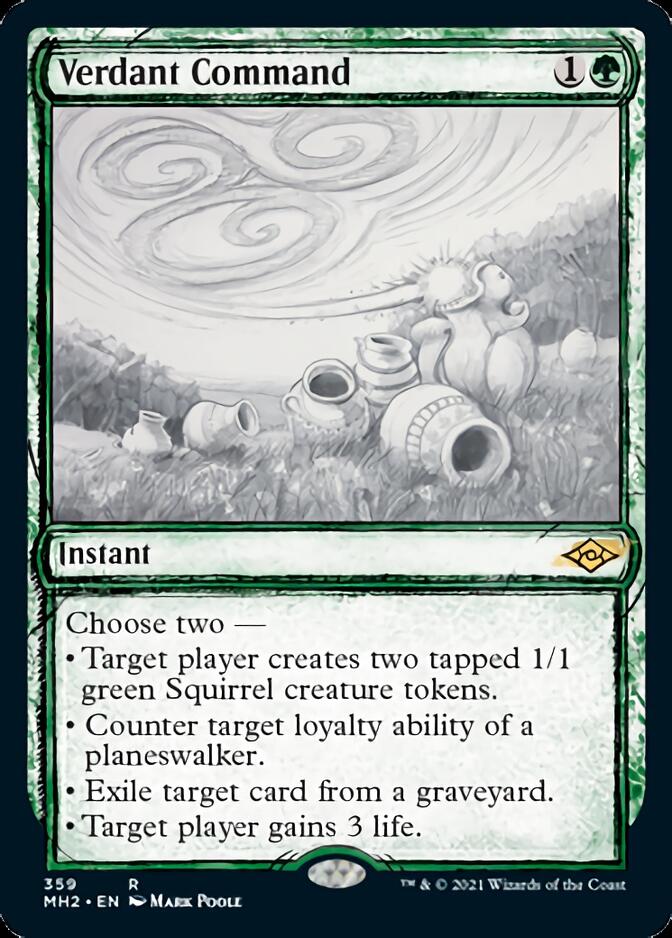 Verdant Command (Sketch) [Modern Horizons 2] | The Clever Kobold