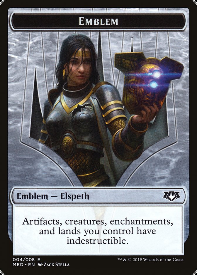 Elspeth, Knight-Errant Emblem [Mythic Edition Tokens] | The Clever Kobold