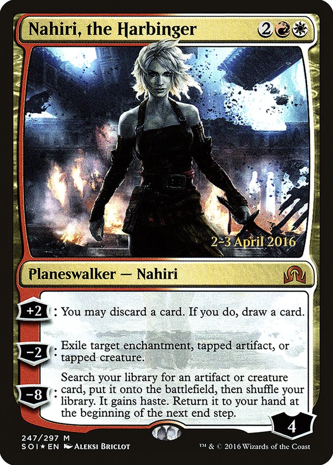 Nahiri, the Harbinger [Shadows over Innistrad Prerelease Promos] | The Clever Kobold