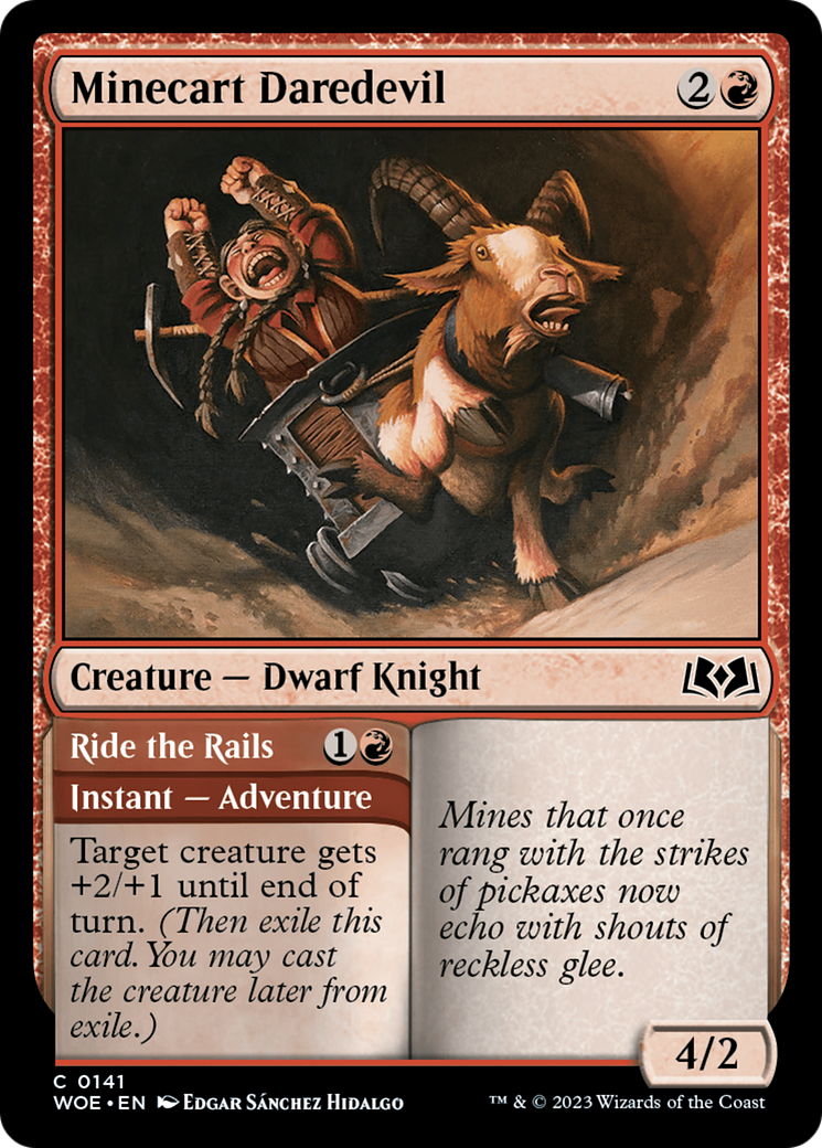 Minecart Daredevil // Ride the Rails [Wilds of Eldraine] | The Clever Kobold