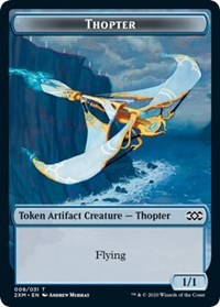 Thopter (008) // Wurm (030) Double-Sided Token [Double Masters Tokens] | The Clever Kobold