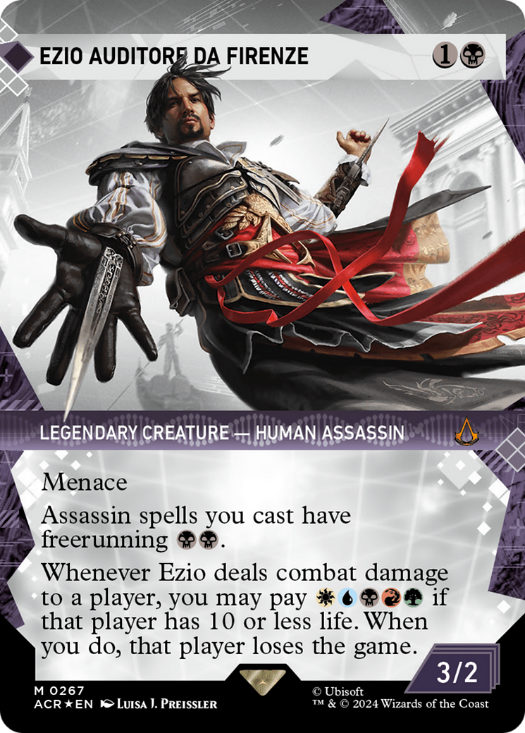 Ezio Auditore da Firenze (Showcase) (Textured Foil) [Assassin's Creed] | The Clever Kobold