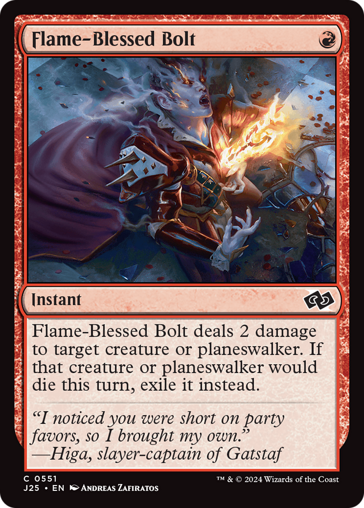 Flame-Blessed Bolt [Foundations Jumpstart] | The Clever Kobold