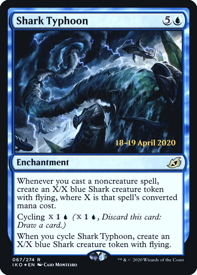 Shark Typhoon [Ikoria: Lair of Behemoths Prerelease Promos] | The Clever Kobold