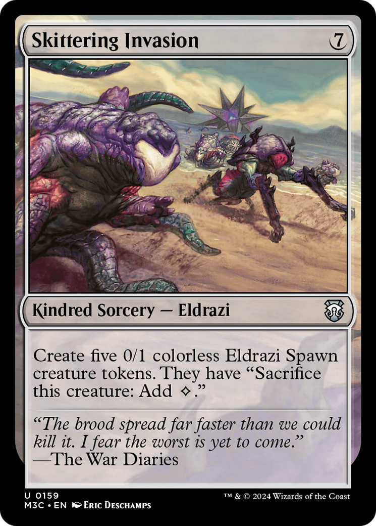 Skittering Invasion (Ripple Foil) [Modern Horizons 3 Commander] | The Clever Kobold