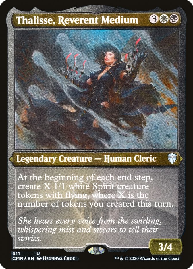 Thalisse, Reverent Medium (Etched) [Commander Legends] | The Clever Kobold