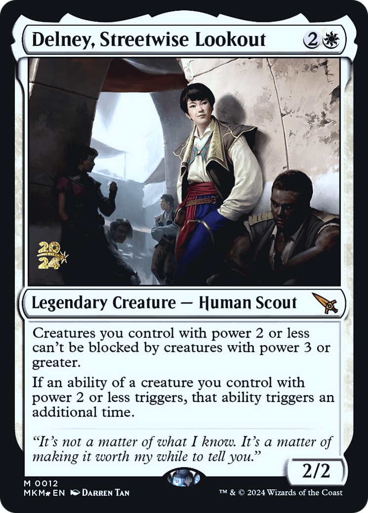 Delney, Streetwise Lookout [Murders at Karlov Manor Prerelease Promos] | The Clever Kobold