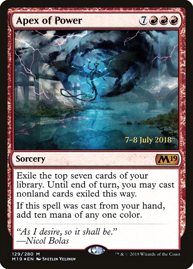 Apex of Power [Core Set 2019 Prerelease Promos] | The Clever Kobold