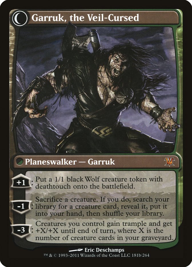 Garruk Relentless // Garruk, the Veil-Cursed [Innistrad] | The Clever Kobold