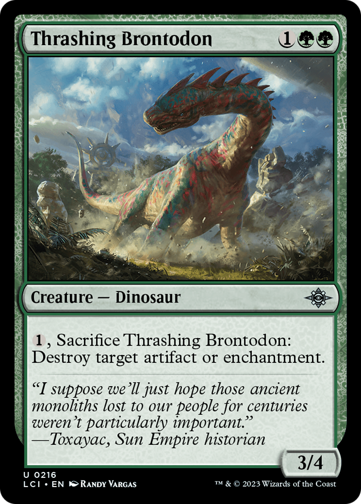 Thrashing Brontodon [The Lost Caverns of Ixalan] | The Clever Kobold