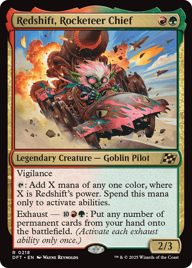 Redshift, Rocketeer Chief [Aetherdrift] | The Clever Kobold