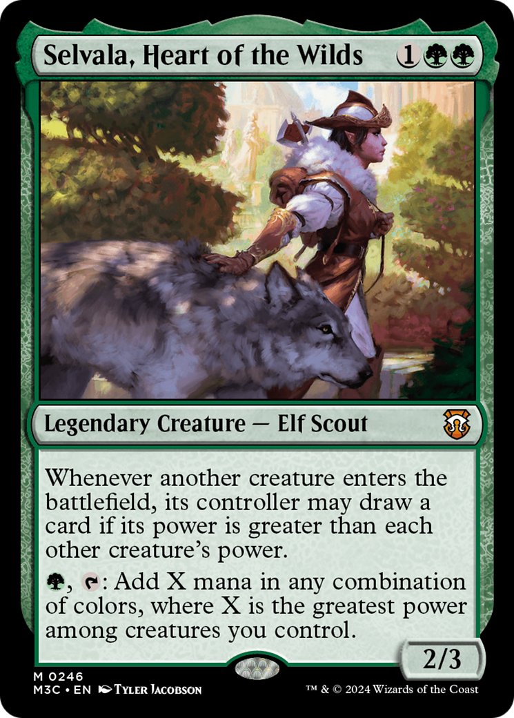 Selvala, Heart of the Wilds (Ripple Foil) [Modern Horizons 3 Commander] | The Clever Kobold