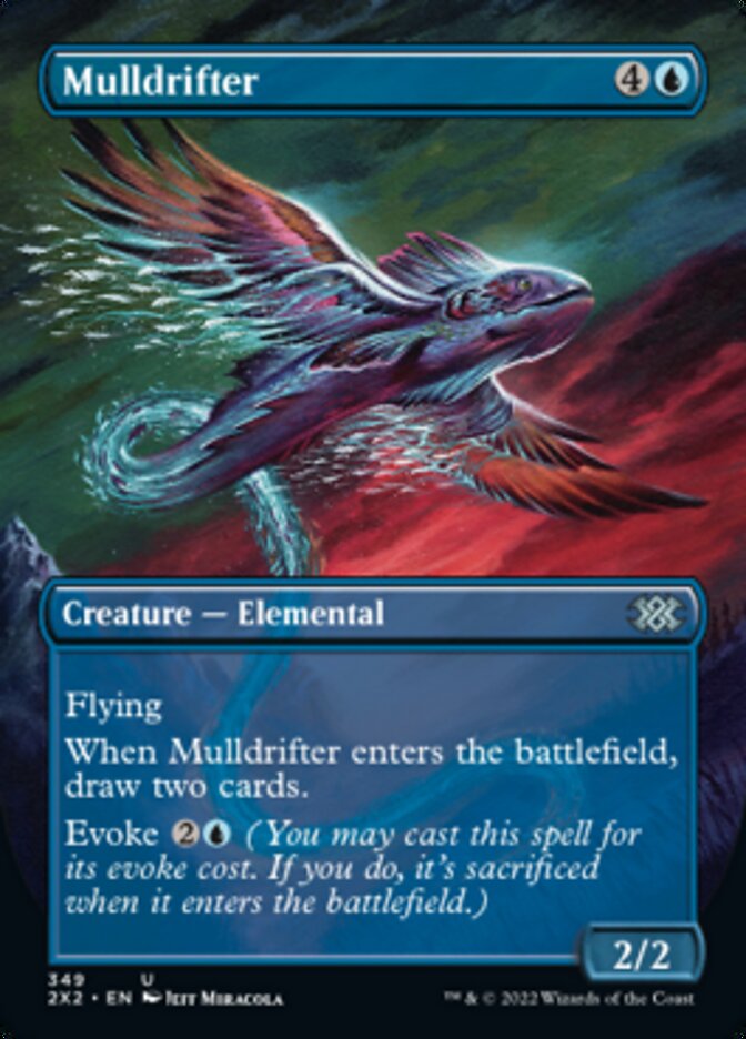 Mulldrifter (Borderless Alternate Art) [Double Masters 2022] | The Clever Kobold