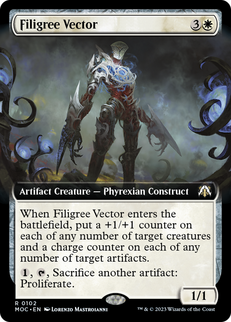 Filigree Vector (Extended Art) [March of the Machine Commander] | The Clever Kobold