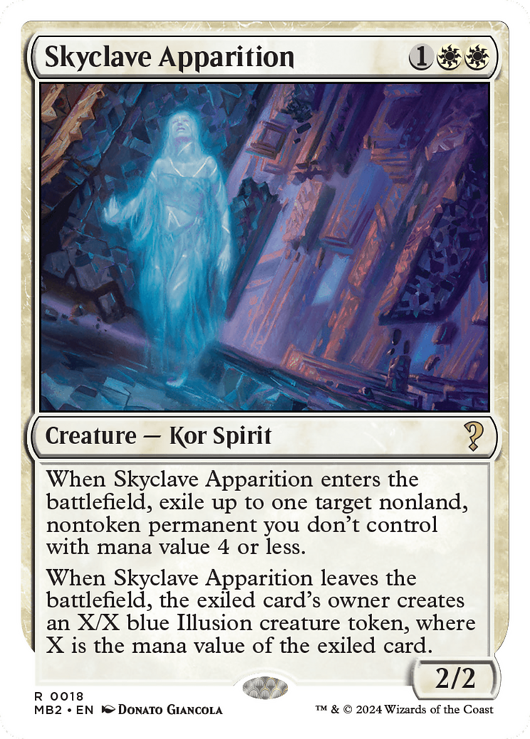 Skyclave Apparition (White Border) [Mystery Booster 2] | The Clever Kobold