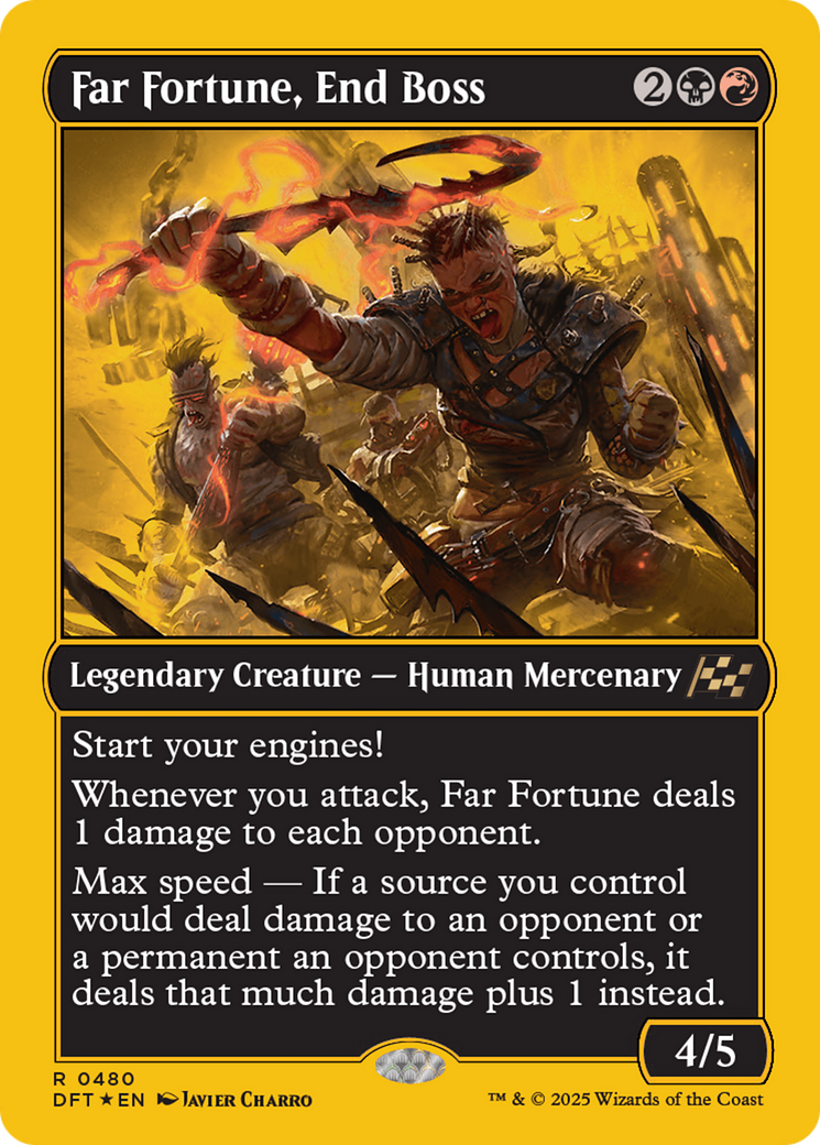 Far fortune, End Boss (First-Place Foil) [Aetherdrift] | The Clever Kobold