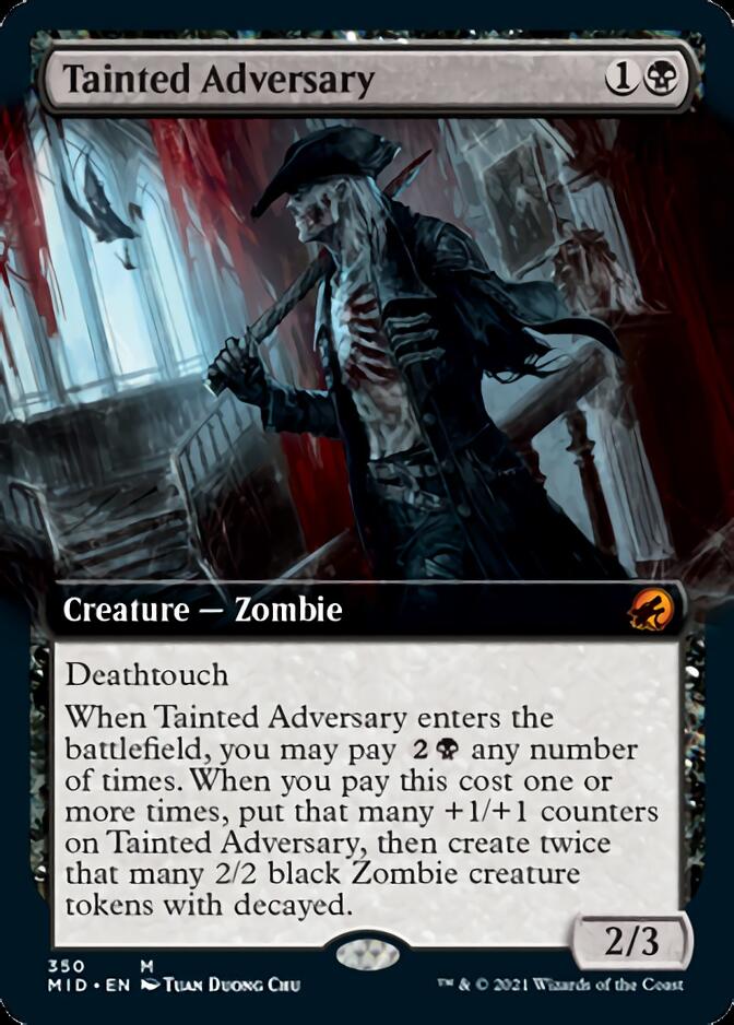 Tainted Adversary (Extended Art) [Innistrad: Midnight Hunt] | The Clever Kobold