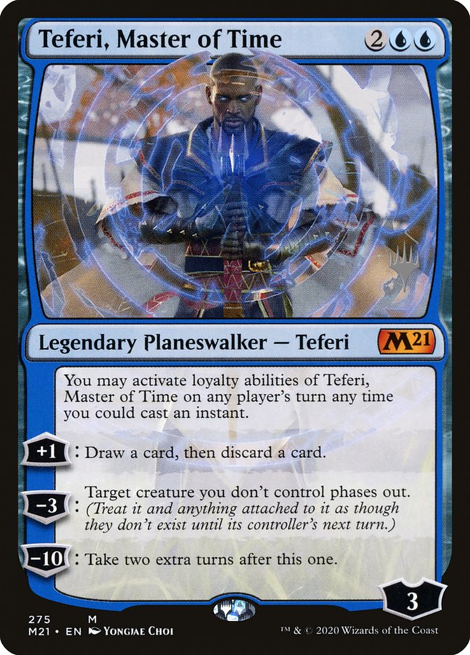 Teferi, Master of Time (Promo Pack) (275) [Core Set 2021 Promos] | The Clever Kobold