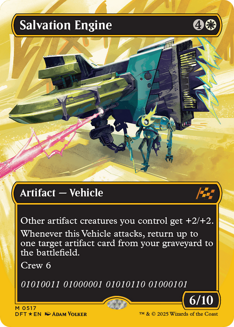 Salvation Engine (Borderless) (First-Place Foil) [Aetherdrift] | The Clever Kobold