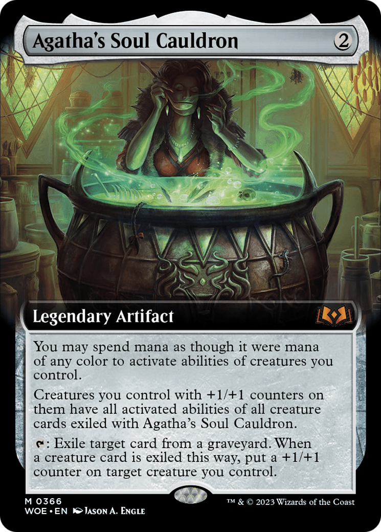 Agatha's Soul Cauldron (Extended Art) [Wilds of Eldraine] | The Clever Kobold