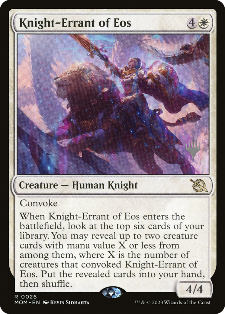 Knight-Errant of Eos (Promo Pack) [March of the Machine Promos] | The Clever Kobold