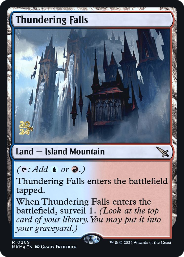 Thundering Falls [Murders at Karlov Manor Prerelease Promos] | The Clever Kobold