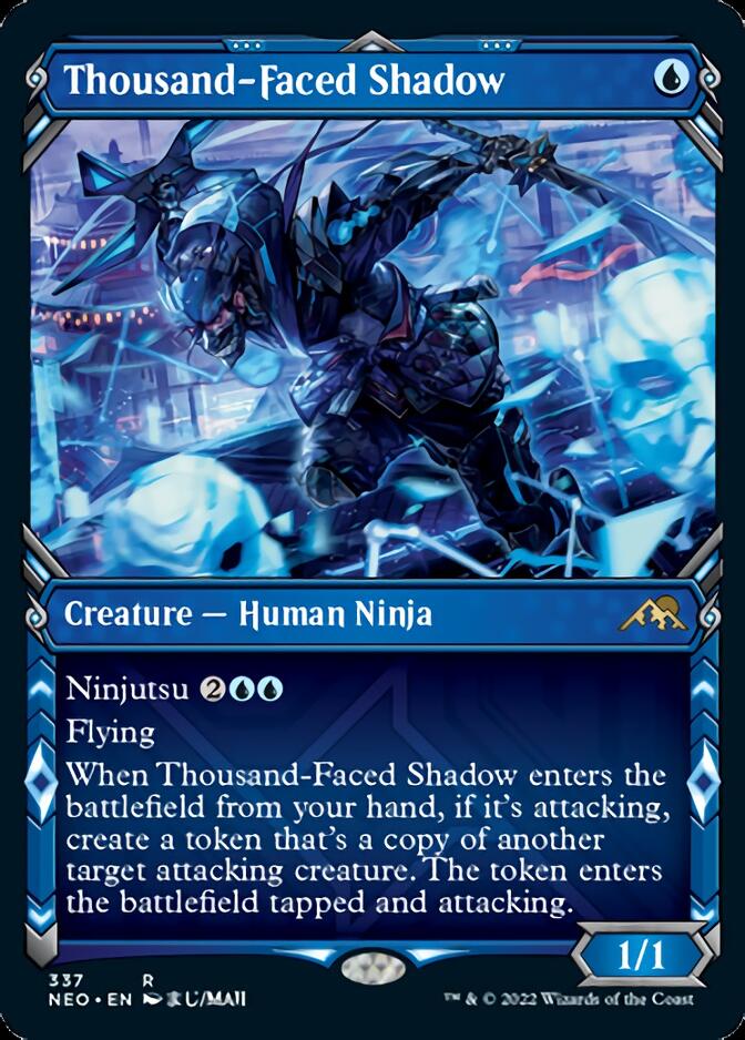 Thousand-Faced Shadow (Showcase Ninja) [Kamigawa: Neon Dynasty] | The Clever Kobold