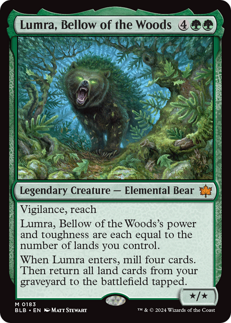 Lumra, Bellow of the Woods [Bloomburrow] | The Clever Kobold