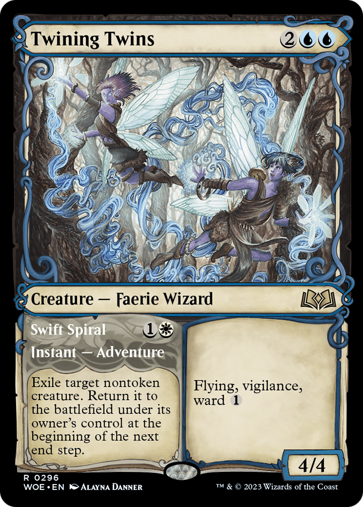 Twining Twins // Swift Spiral (Showcase) [Wilds of Eldraine] | The Clever Kobold