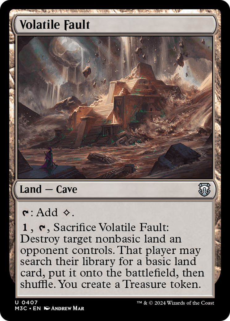 Volatile Fault (Ripple Foil) [Modern Horizons 3 Commander] | The Clever Kobold