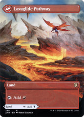 Riverglide Pathway // Lavaglide Pathway (Borderless Alternate Art) [Zendikar Rising] | The Clever Kobold