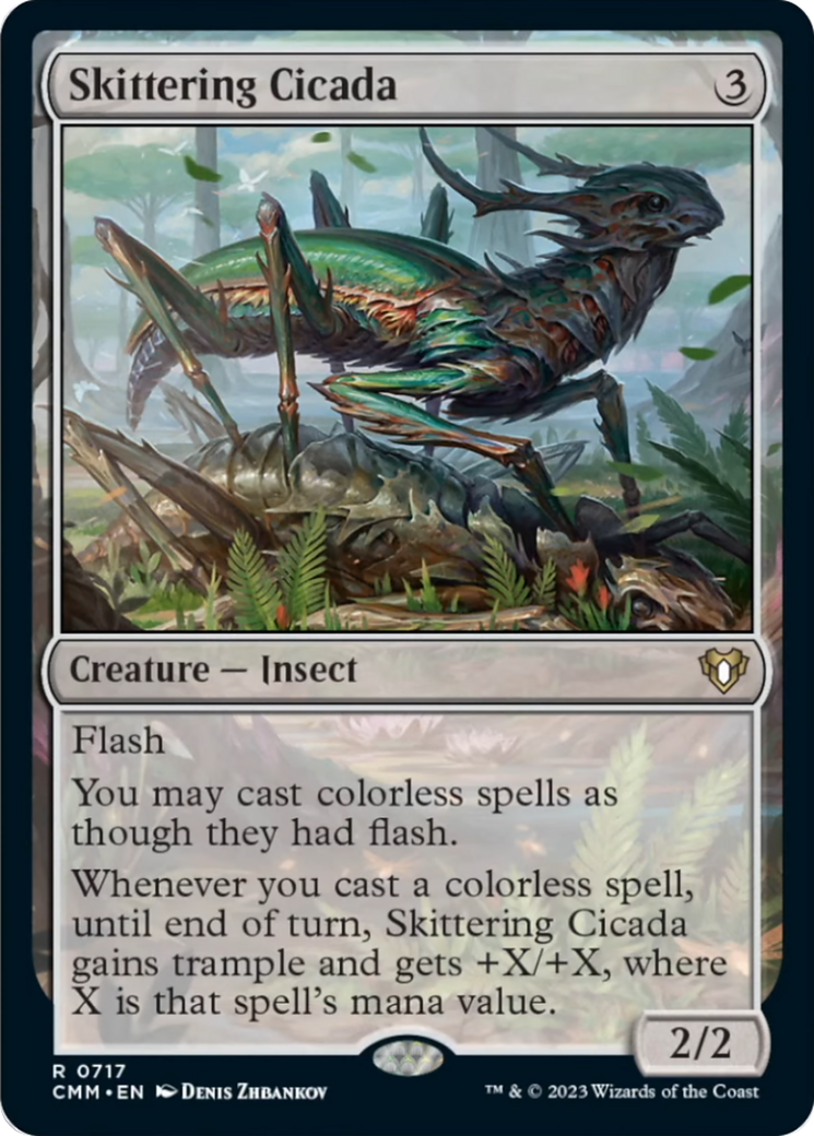 Skittering Cicada [Commander Masters] | The Clever Kobold