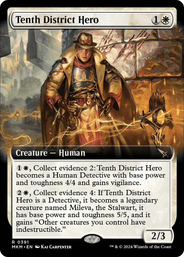Tenth District Hero (Extended Art) [Murders at Karlov Manor] | The Clever Kobold