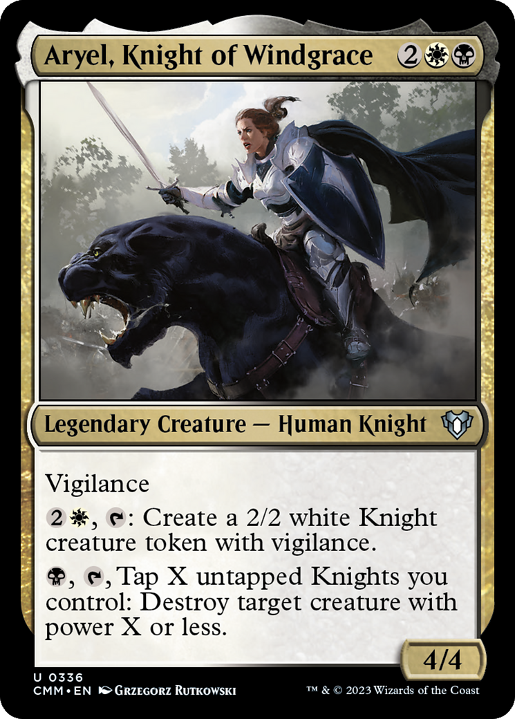 Aryel, Knight of Windgrace [Commander Masters] | The Clever Kobold