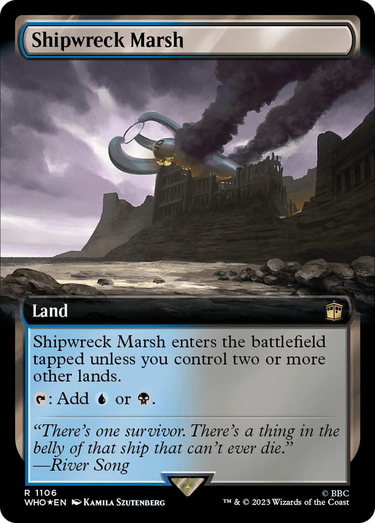 Shipwreck Marsh (Extended Art) (Surge Foil) [Doctor Who] | The Clever Kobold