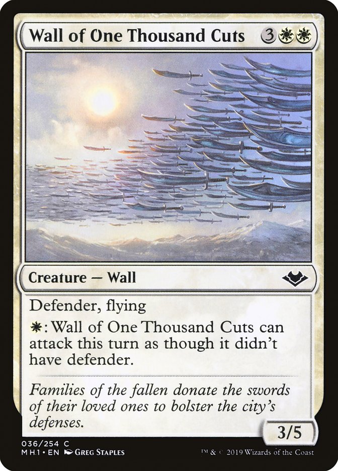 Wall of One Thousand Cuts [Modern Horizons] | The Clever Kobold