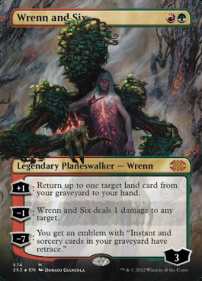 Wrenn and Six (Textured Foil) [Double Masters 2022] | The Clever Kobold