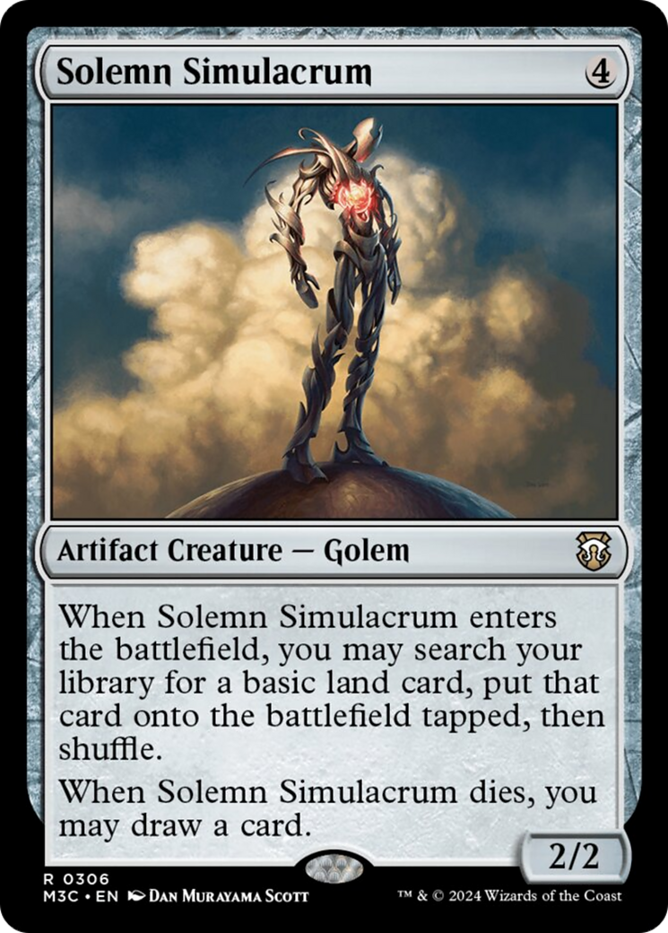 Solemn Simulacrum [Modern Horizons 3 Commander] | The Clever Kobold