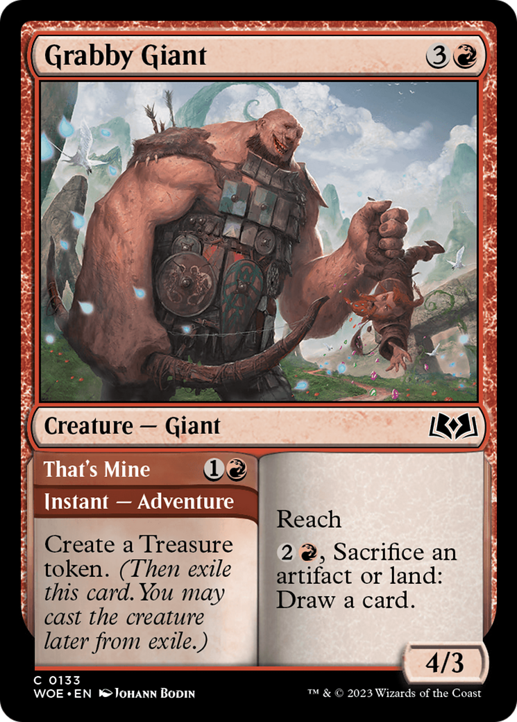 Grabby Giant // That's Mine [Wilds of Eldraine] | The Clever Kobold