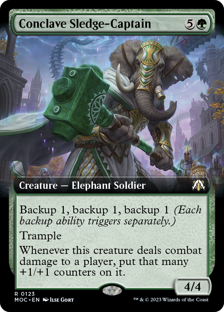 Conclave Sledge-Captain (Extended Art) [March of the Machine Commander] | The Clever Kobold